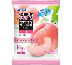 ぷるんと蒟蒻ゼリー 白桃 6個入