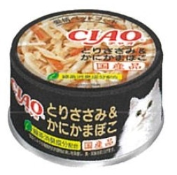 【お取り寄せ】CIAO(チャオ) ホワイティ とりささみ&かまぼこ 85g