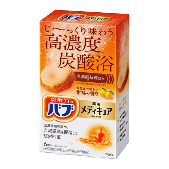 【お取り寄せ】バブ メディキュア 柑橘の香り 6錠入