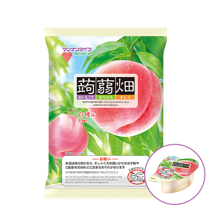 マンナンライフ 蒟蒻畑白桃味 10個
