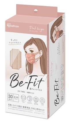 美フィットマスク ピンクベージュ ふつう 30枚