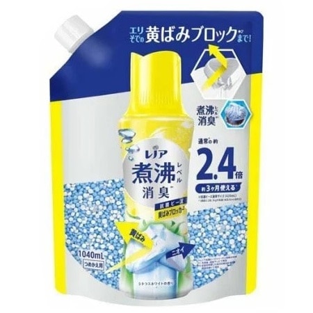 【販売終了しました】レノア抗菌ビーズ シトラスホワイト つめかえ用 特大 1040ml