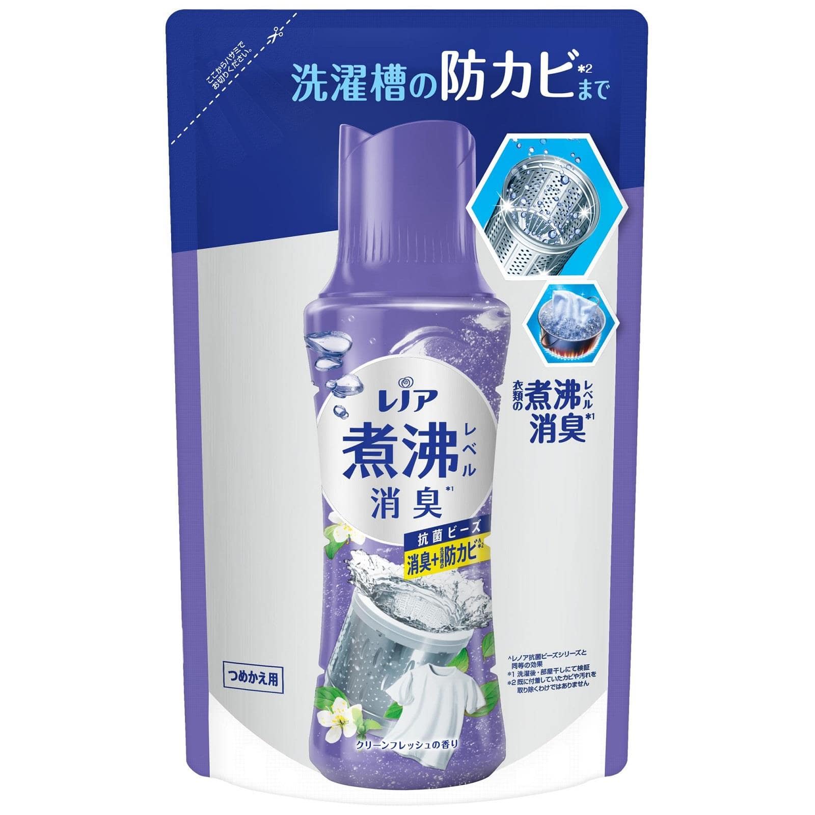 【販売終了しました】レノア抗菌ビーズ クリーンフレッシュ つめかえ用 365ml